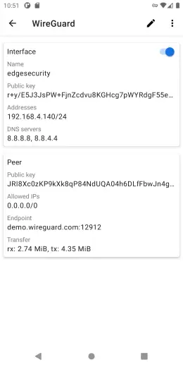 WireGuard скриншот 2